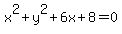 x%5E2%2By%5E2%2B6x%2B8+=+0