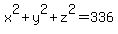 x%5E2%2By%5E2%2Bz%5E2=336