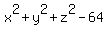 x%5E2%2By%5E2%2Bz%5E2-64