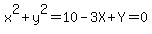 x%5E2%2By%5E2=10%0D%0A++-3X%2BY=0