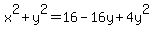 x%5E2%2By%5E2=16-16y%2B4y%5E2