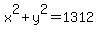 x%5E2%2By%5E2+=+1312