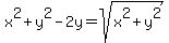 x%5E2%2By%5E2+-2y=+sqrt%28x%5E2%2By%5E2%29