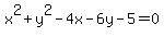 x%5E2%2By%5E2-4x-6y-5=0