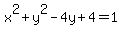 x%5E2%2By%5E2-4y%2B4=1