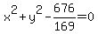 x%5E2%2By%5E2-676%2F169=0