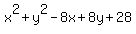 x%5E2%2By%5E2-8x%2B8y%2B28