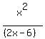 x%5E2%2F%28%282x-6%29%29