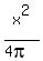 x%5E2%2F%284pi%29