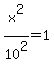 x%5E2%2F10%5E2+=1