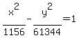 x%5E2%2F1156-y%5E2%2F61344=1