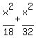 x%5E2%2F18%2Bx%5E2%2F32