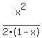 x%5E2%2F2%281-x%29
