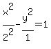 x%5E2%2F2%5E2+-+y%5E2%2F1+=+1