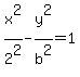 x%5E2%2F2%5E2+-+y%5E2%2Fb%5E2+=+1