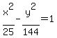 x%5E2%2F25-y%5E2%2F144=1