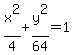 x%5E2%2F4+%2B+y%5E2%2F64+=+1