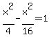 x%5E2%2F4+-+x%5E2%2F16+=+1