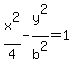 x%5E2%2F4-y%5E2%2Fb%5E2=1