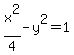 x%5E2%2F4-y%5E2=1+