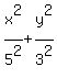 x%5E2%2F5%5E2+%2B+y%5E2%2F3%5E2