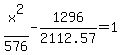 x%5E2%2F576-1296%2F2112.57=1