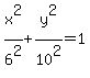 x%5E2%2F6%5E2%2By%5E2%2F10%5E2=1