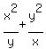 x%5E2%2Fy+%2By%5E2%2Fx