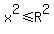 x%5E2%3C=R%5E2