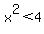 x%5E2%3C4