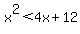 x%5E2%3C4x%2B12