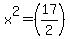 x%5E2=%2817%2F2%29
