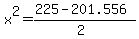 x%5E2=%28225-201.556%29%2F%282%29
