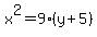 x%5E2=+9%28y%2B5%29