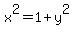 x%5E2=1%2By%5E2