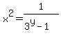 x%5E2=1%2F%283%5Ey-1%29