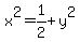 x%5E2=1%2F2%2By%5E2