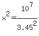 x%5E2=10%5E7%2F3.45%5E2