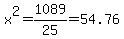 x%5E2=1089%2F25=54.76