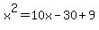 x%5E2=10x-30%2B9
