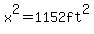 x%5E2=1152ft%5E2
