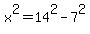 x%5E2=14%5E2-7%5E2