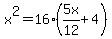 x%5E2=16%285x%2F12%2B4%29
