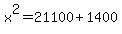 x%5E2=21100%2B1400