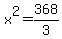 x%5E2=368%2F3