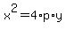 x%5E2=4%2Ap%2Ay