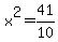 x%5E2=41%2F10