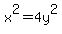 x%5E2=4y%5E2