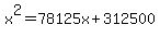 x%5E2=78125x%2B312500