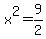 x%5E2=9%2F2